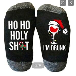 CHRISTMAS UNISEX COTTON CREW SOCKS
